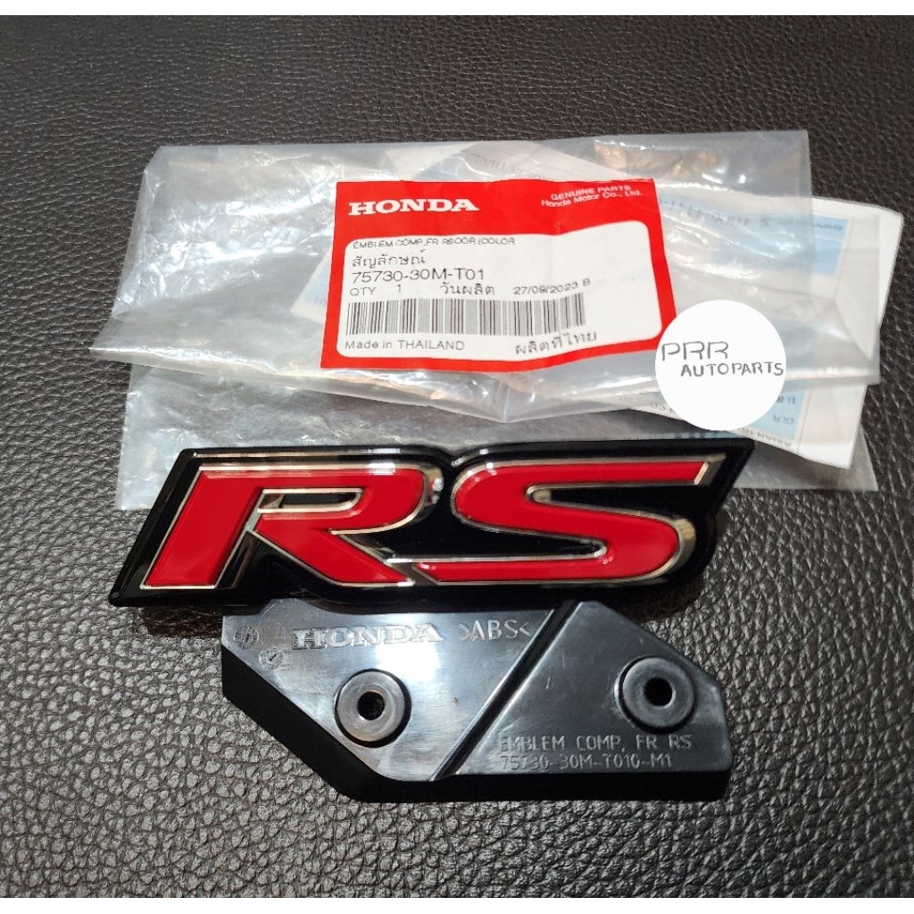 ของแท้ โลโก้ RS Honda Accord G11 ด้านหน้ากระจัง สีแดง HONDA Accord 2024-2026