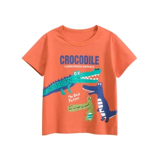 เสื้อยืดเด็ก ใส่ได้ทั้งเด็กผู้หญิงและเด็กผู้ชาย Size100-140 เนื้อผ้าCOTTON ไม่หนาไม่บางเกินไป ใส่สบาย (พร้อมจัดส่ง)