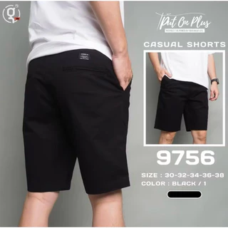 Goodwin 9756 กางเกงขาสั้น ผู้ชาย เอวขอบ ผ้ายืด คอตต้อน สีพื้น ยาว19-20 นิ้ว ไซส์ 30-38 Goodwin Brand