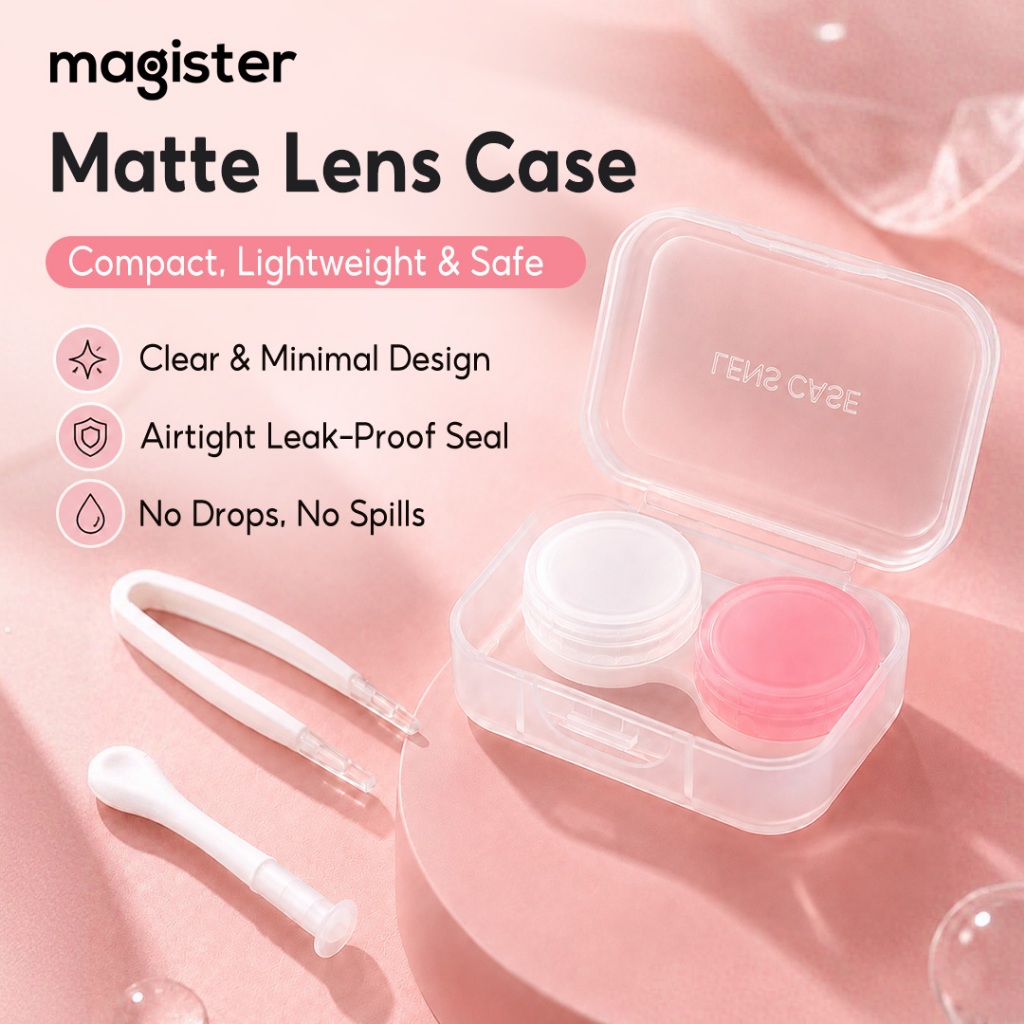 Magister & Realcon กล่องเลนส์ กล่องใส่คอนแทคเลนส์ ขนาดเล็ก น้ำหนักเบา พกพาสะดวก