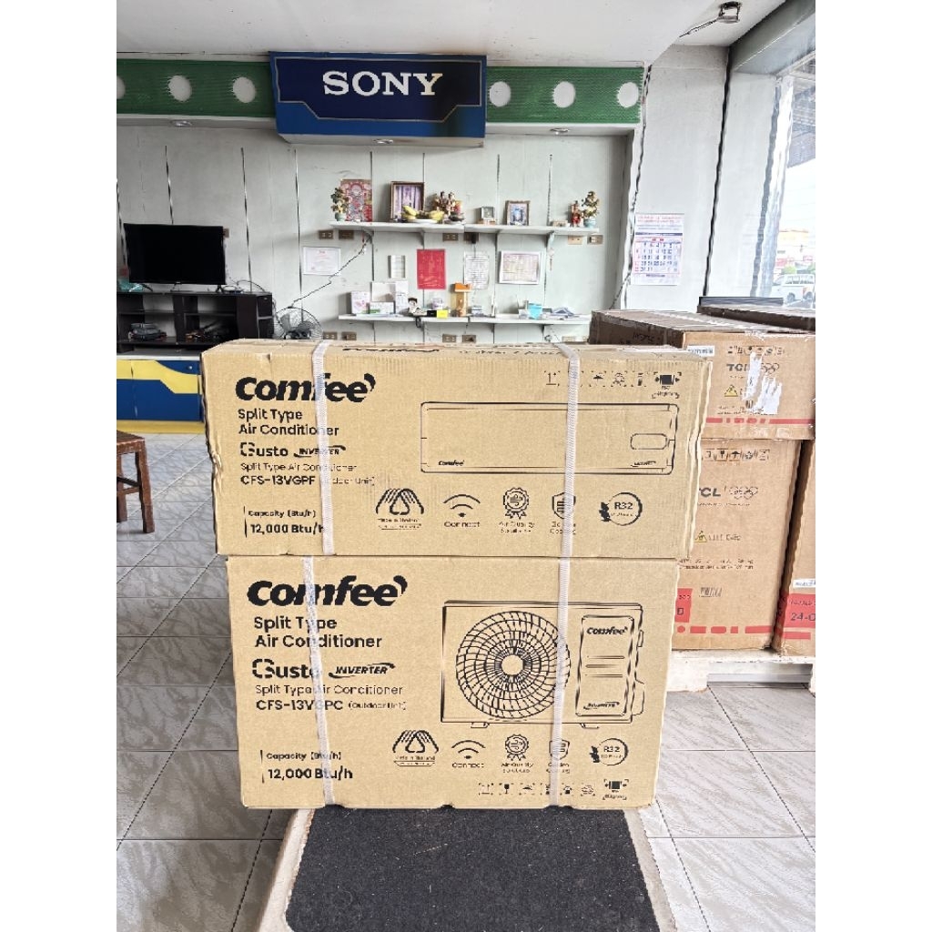 แอร์ COMFEE 12000btu inverter ผลิตโดยบริษัทไมเดีย 2026 รับประกันคอม 5ปี อะไหล่ 1ปี สินค้าใหม่พร้อมส่