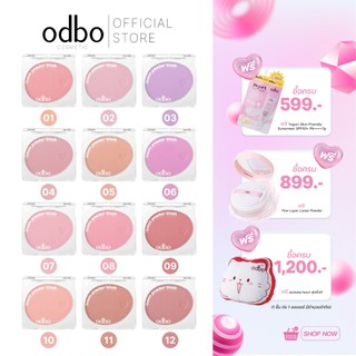 odbo (เบอร์ใหม่!! ของแท้ ส่งตรงจากแบรนด์ 100%) ICONIC POWDER BLUSH - OD1325 #บลัชกลมไอโคนิค