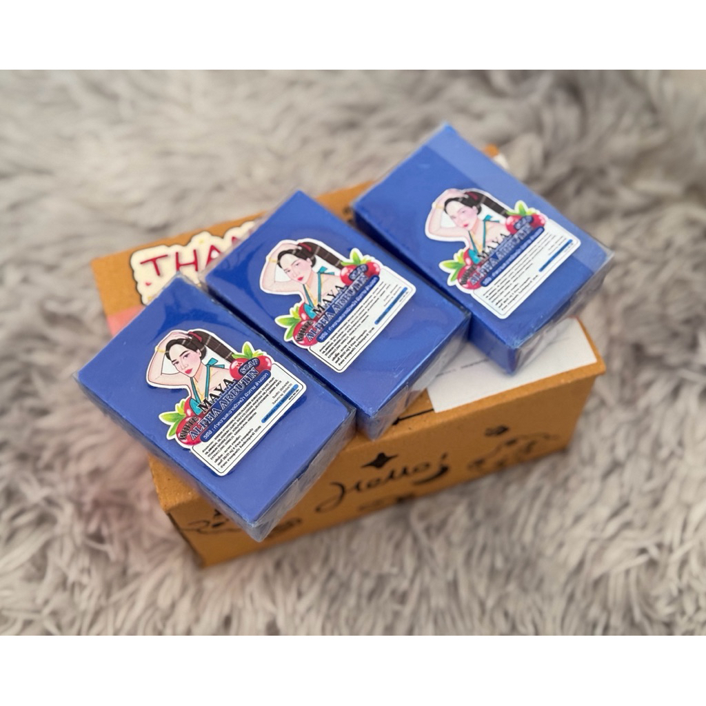 สบู่มาญา ก้อนสีน้ำเงิน 𝐀𝐘𝐀 𝐒𝐎𝐀𝐏 ตัวช่วยเรื่องผิว