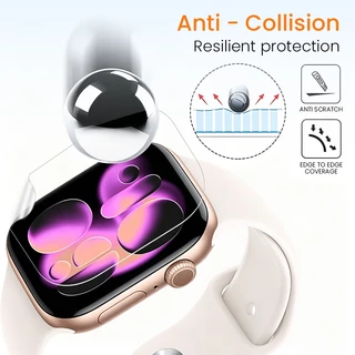 Hoerrye 3PCS ป้องกันหน้าaจอ ฟิล์ม for Apple Watch Ultra S11/10 46มม. 42มม. HD Hydrogel กันรอย อ่อนนุ่ม ไม่มีฟองอากาศ