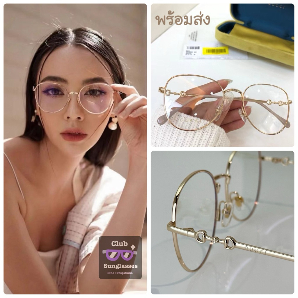 กรอบแว่นแฟชั่น G*cc* ทรงกลม สไตล์เรียบหรู Luxury พร้อมส่ง