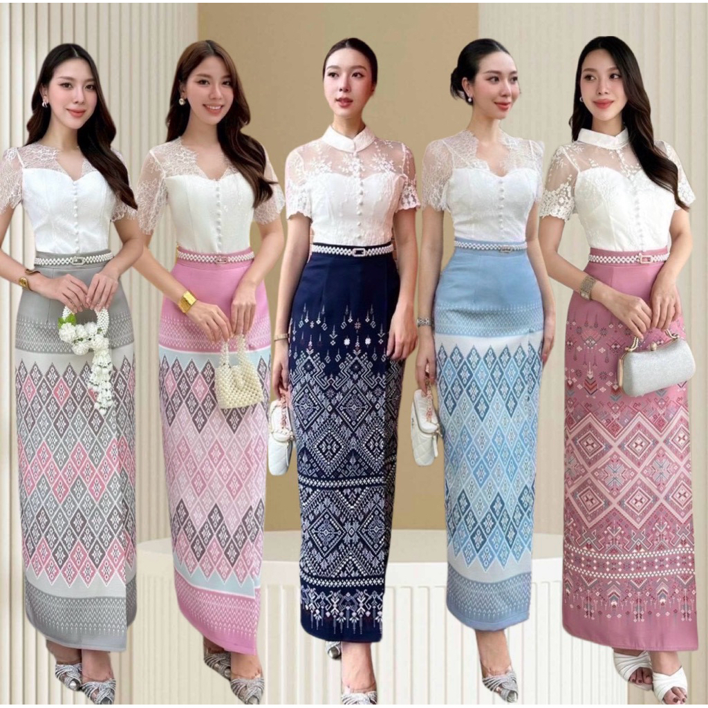 CHERISH• ชุดงานบุญ ชุดไทยหรือจะใส่เป็นธีมชุดเพื่อนเจ้าสาวก็เหมาะ ใส่ได้ทุก เทศกาล