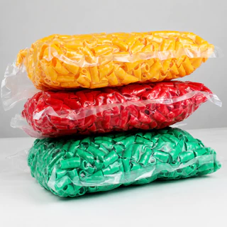 ปลอกหุ้มสายไฟ PVC 2.5 SQ ปลอกสี ปลอกหุ้มหางปลา 100 ชิ้น/ถุง สินค้าพร้อมส่ง