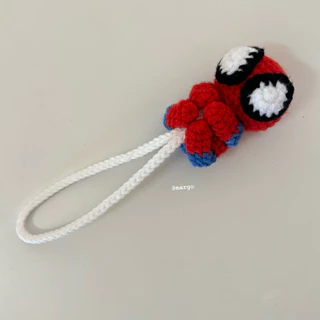 Spider-Man Keychain🕸️🕷️พวงกุญแจสไปเดอร์แมนไหมพรม🧶