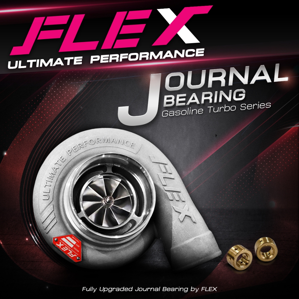 เทอร์โบเบนซิน FLEX สำหรับเครื่องยนต์เบนซิน SUPER CORE (ฝาหน้า+ไส้กลาง) ติดบูสต์ไว ไม่รอรอบ จัดส่งฟรี