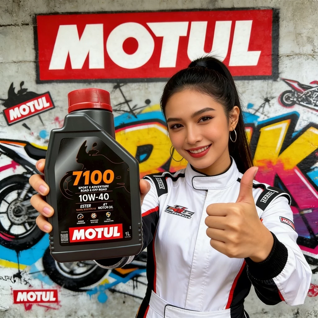 Motul 7100 10W40 น้ำมันเครื่องสังเคราะห์แท้ สำหรับมอเตอร์ไซค์ thumbnail 3