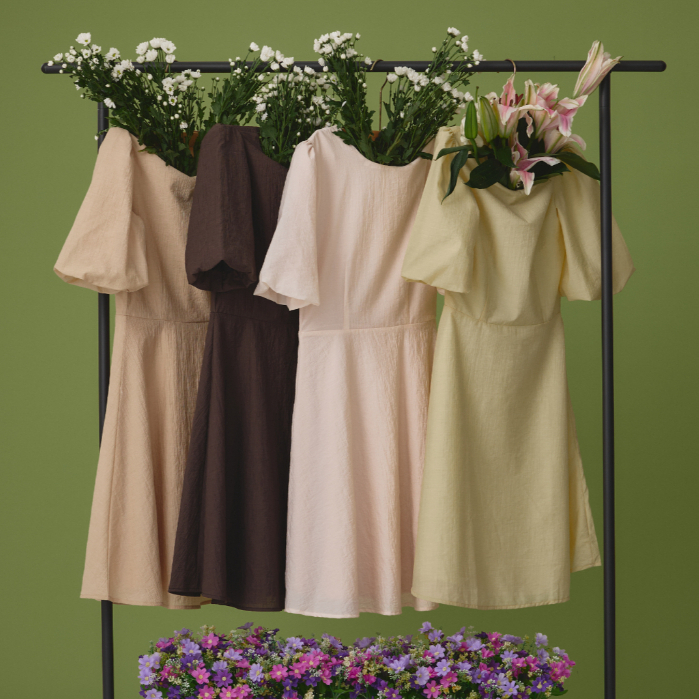 Pixie Bellarose Dress เดรสแขนสั้น เดรสบอลลูน เดรส เดรสสั้น เดรสทำงาน