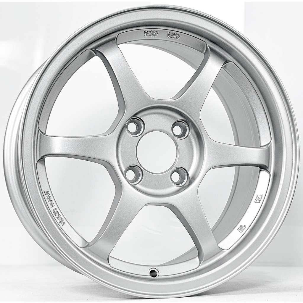 ล้อแม็กซ์ SSW SR TypeC S296 ขอบ15นิ้ว  4รู100 สีซิลเวอร์ กว้าง7นิ้ว Offset35 [23091]