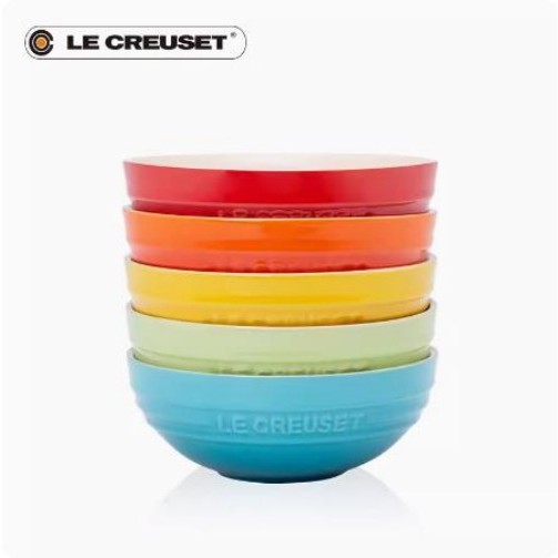 Le Creuset ชุดชามของหวานทรงกลมเซรามิก 6 ชิ้น 15 ซม.