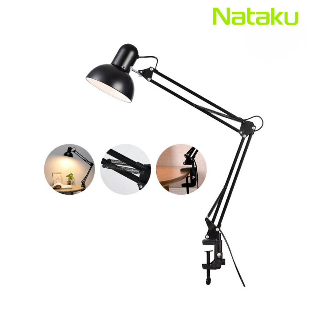 Cheers9 โคมไฟหนีบโต๊ะ ไฟหนีบโต๊ะ ไฟทําเล็บ โคมไฟตั้งโต๊ะ Table lamp clip ปรับขึ้น-ลงได้