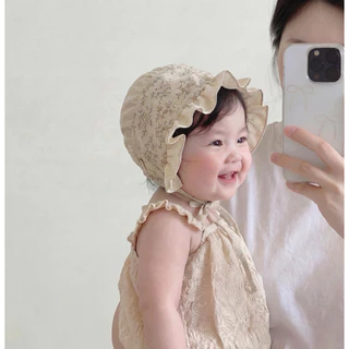 หมวกลูกไม้ หมวกเด็กแรกเกิด ลายน่ารักใส่สบาย ผ้าฝ้ายนุ่ม สไตล์หวานๆ