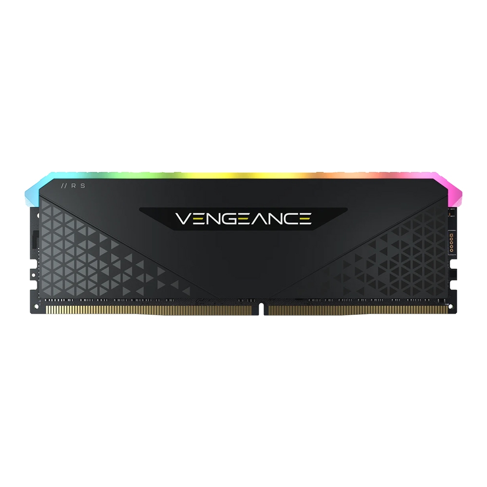8GB (8GBx1) DDR4 3200MHz RAM (หน่วยความจำ) CORSAIR VENGEANCE RGB RS DDR4 - INTEL XMP CL16 BLACK CMG8