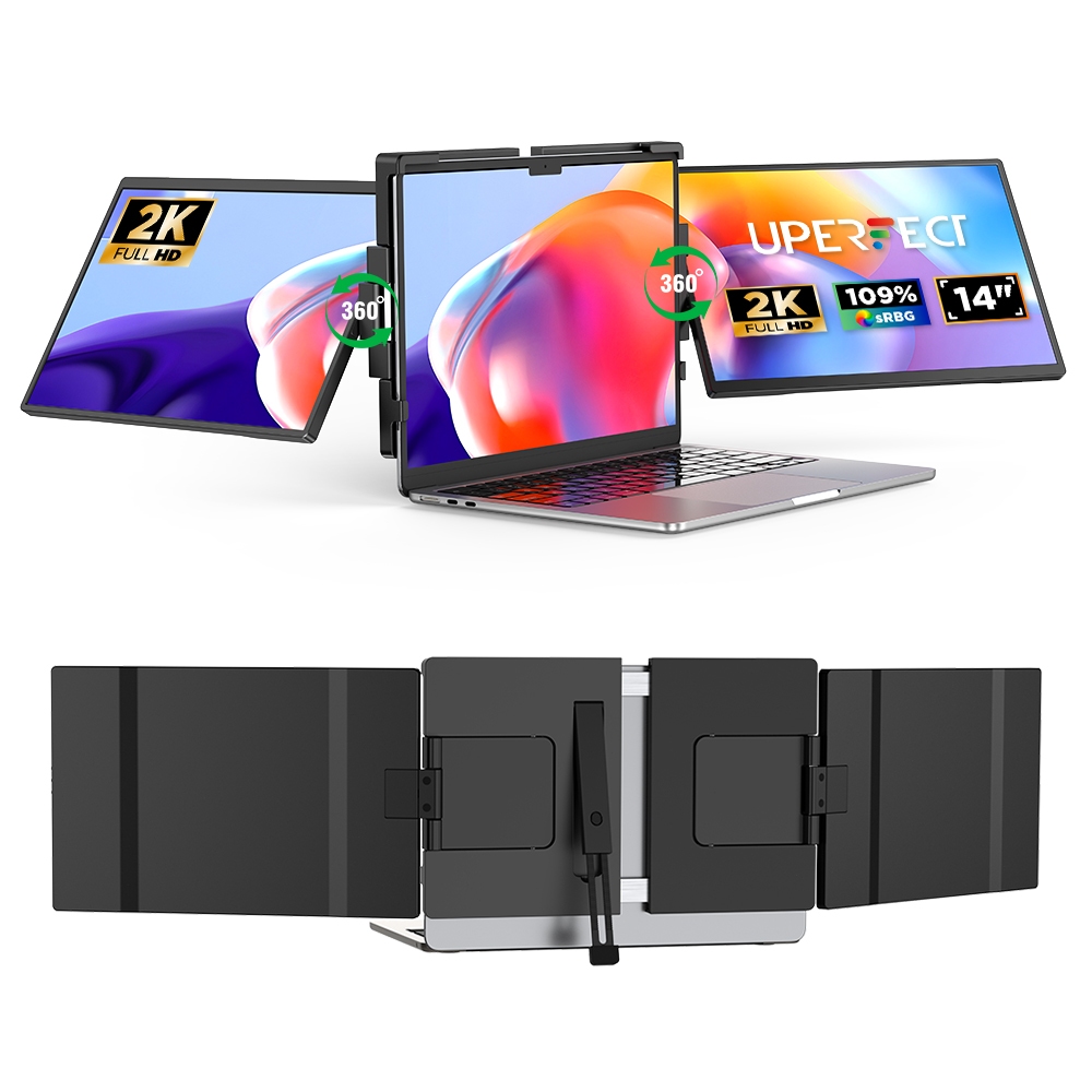 【ส่งจากไทย 】UPERFECT Triple Portable Monitor UStation Z Pro -  14 Inch  Double Screen3 จอ สามารถพับเก็บหลังจอได้