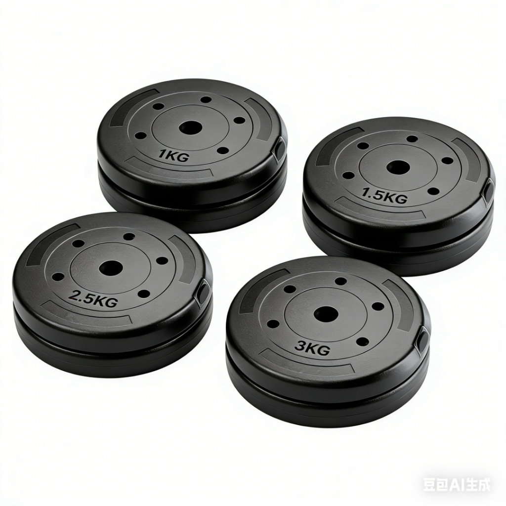 [4pcs 1KG-5KG] Dumbbell Plate Dumbbell Set แผ่นน้ำหนัก Barbell Plate Dumbbell Handle Bar