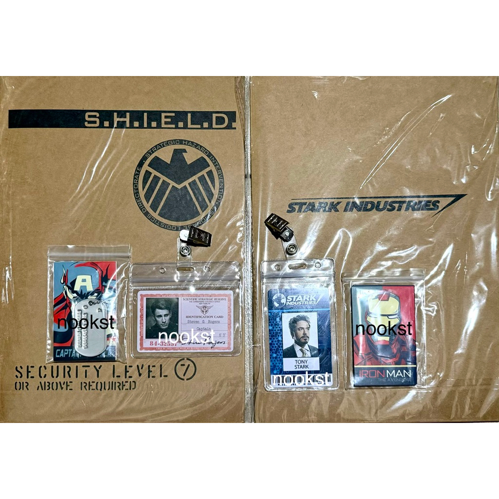 [ได้ 2 แฟ้ม] ไฟล์ข้อมูล File S.H.I.E.L.D. Secret Folder Paper Props - Captain America Steve Rogers /