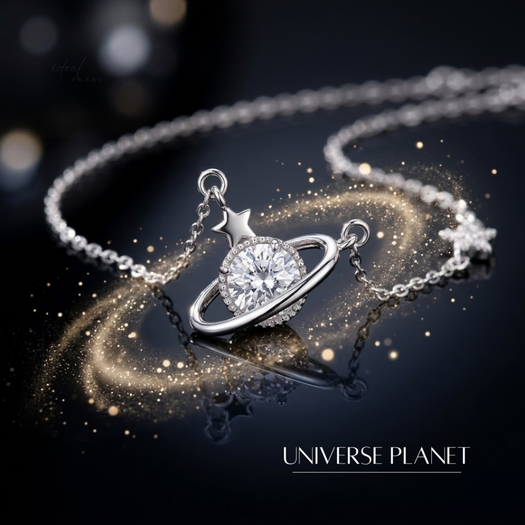 iDEAL สร้อยคอเพชร Clover Opal สร้อยเงิน สร้อยคอนำโชค สร้อยคอแฟชั่น สร้อยคอผู้หญิง สร้อยเงินแท้