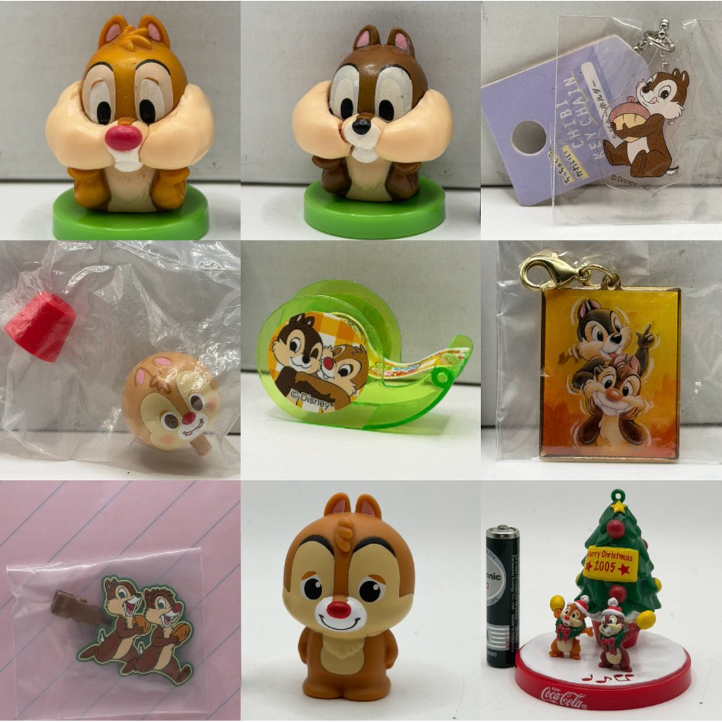 โมเดลของเล่น พวงกุญแจ ชิป & เดล Chip ‘n‘ Dale Disney