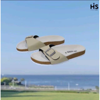 Hi.soles รองเท้าแตะ รองเท้าสไตล์วินเทจ ไบเก้น ราคาถูก #คาดเดี่ยว พื้นครีม