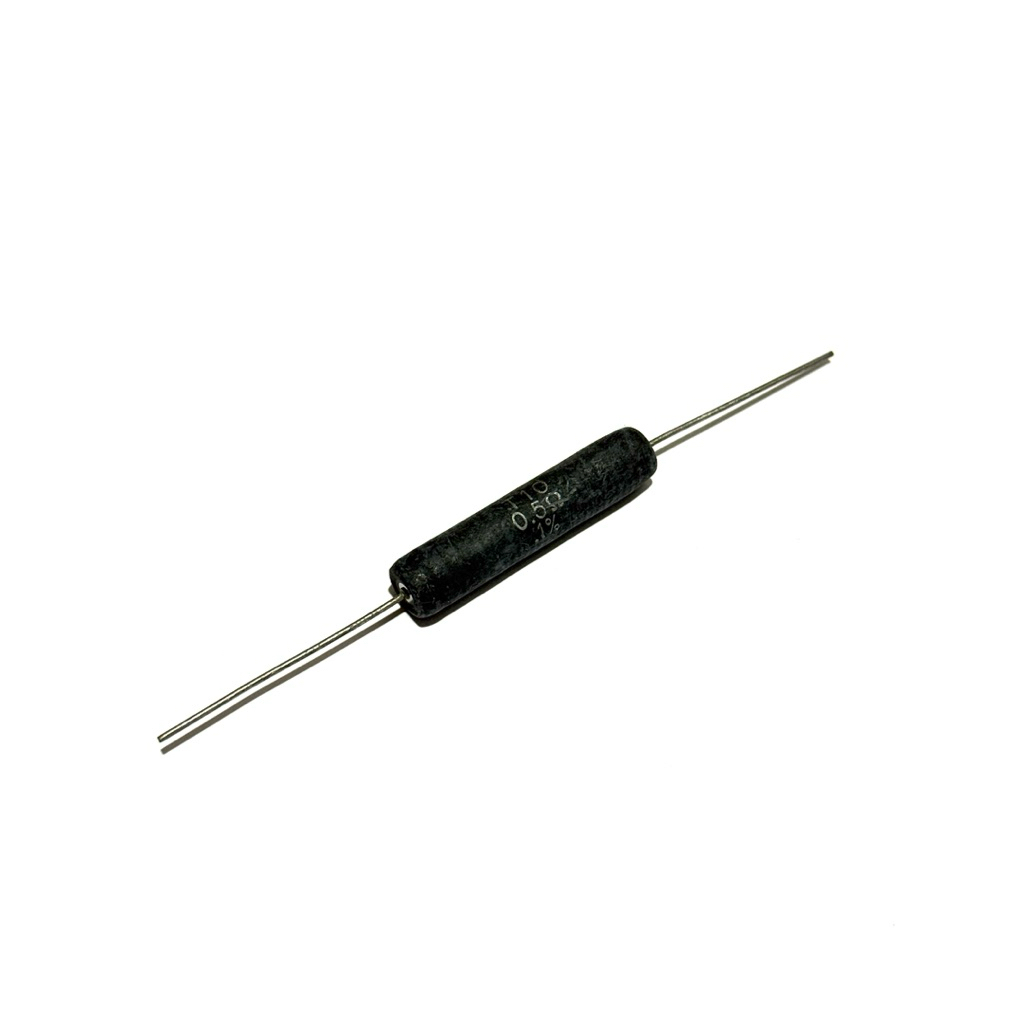 Resistor ตัวต้านทานแบบพันลวดสีเทา T10 0.5Ω 10W 1%