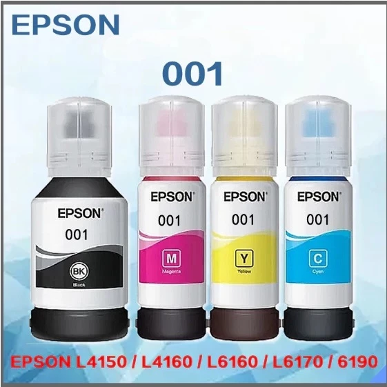หมึก epson 001 แท้100% รุ่น L4150 L4160 L6160 L6170 L6190 // epson 001 แท้100%