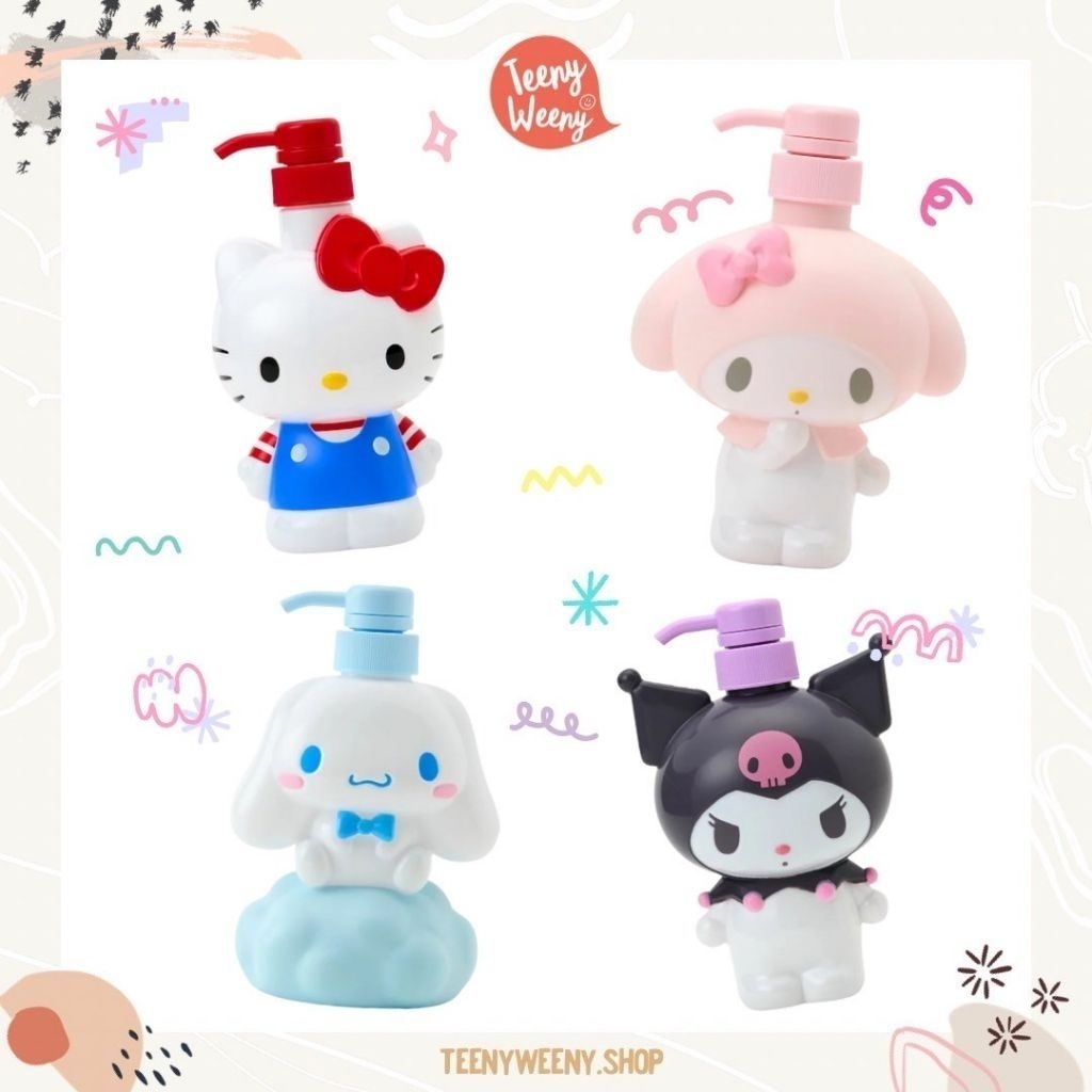 ขวดปั๊ม ขวดใส่สบู่ ขวดแชมพู Sanrio Shampoo Bottle