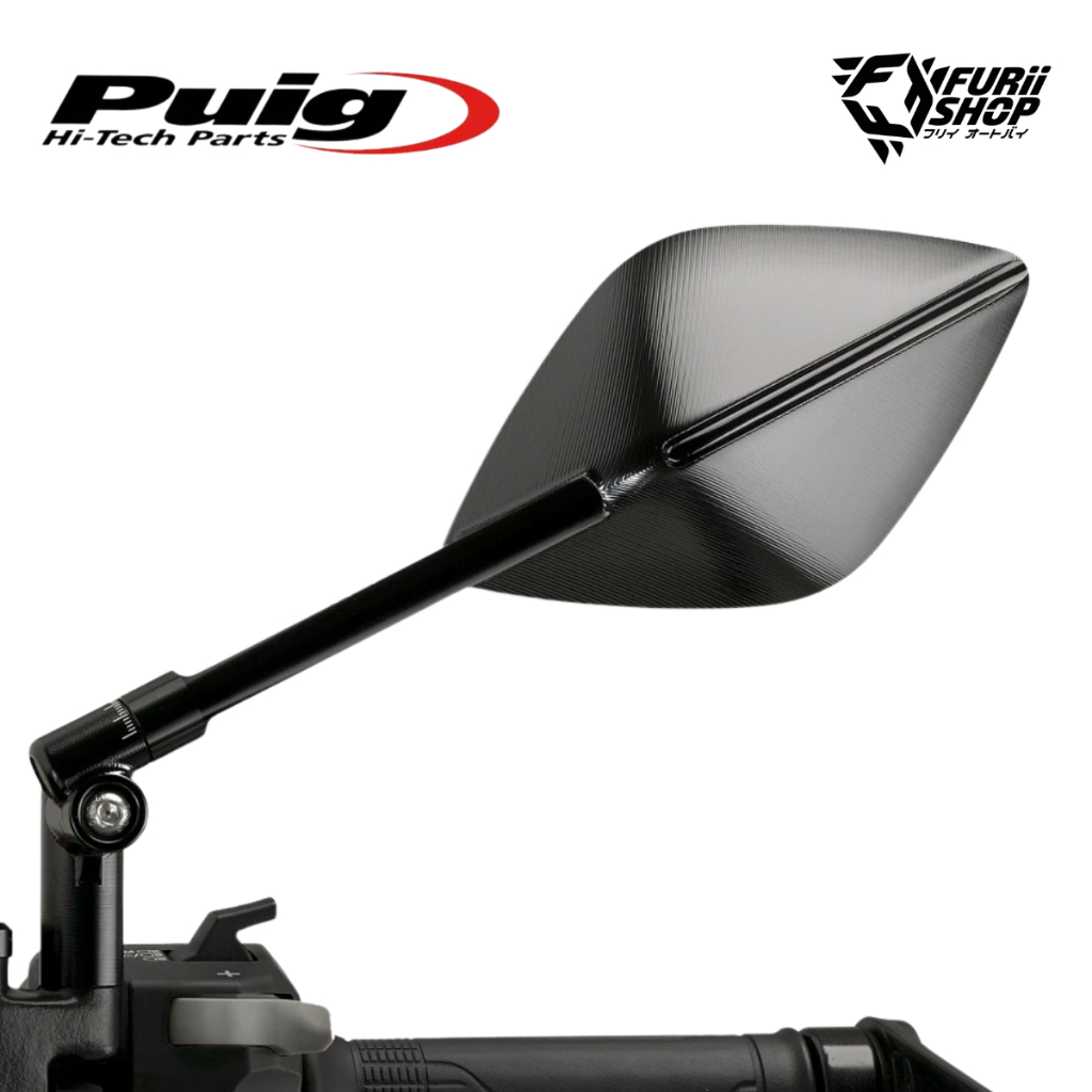 กระจก PUIG TOP TECH สีดำ สำหรับ Yamaha TMAX 560 ปี 2022+