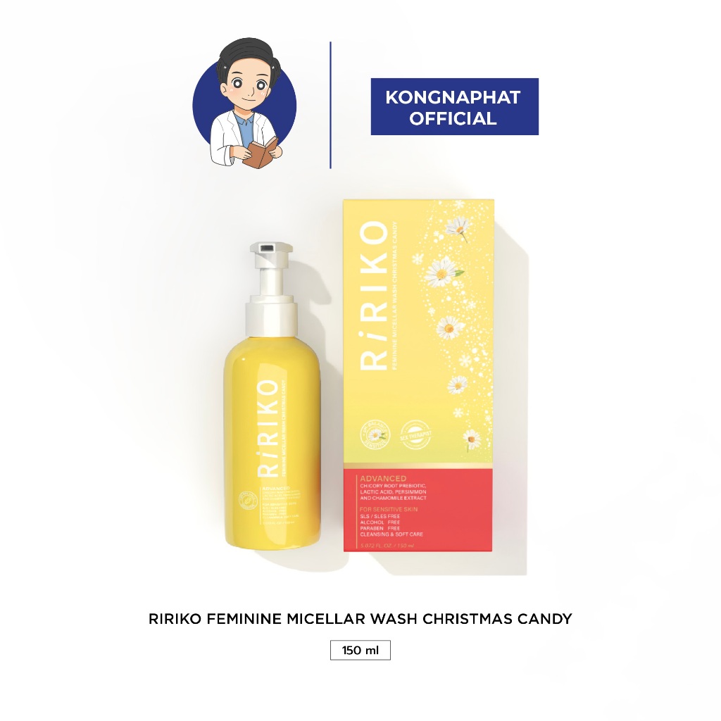 RIRIKO FEMININE MICELLAR WASH CHRISTMAS CANDY - ผลิตภัณฑ์ล้างจุดซ่อนเร้น
