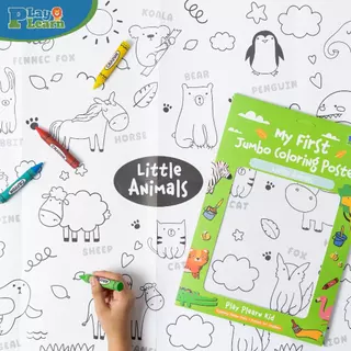 Play Plearn Kid ชุดโปสเตอร์ระบายสีพร้อมสีในชุด My First Jumbo Coloring Poster เหมาะสำหรับเป็นของขวัญ