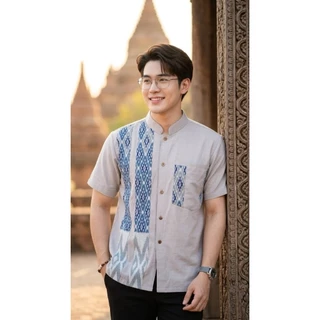 เสื้อพื้นเมืองผู้ชาย คอจีน รุ่น ภัทรศิลป์