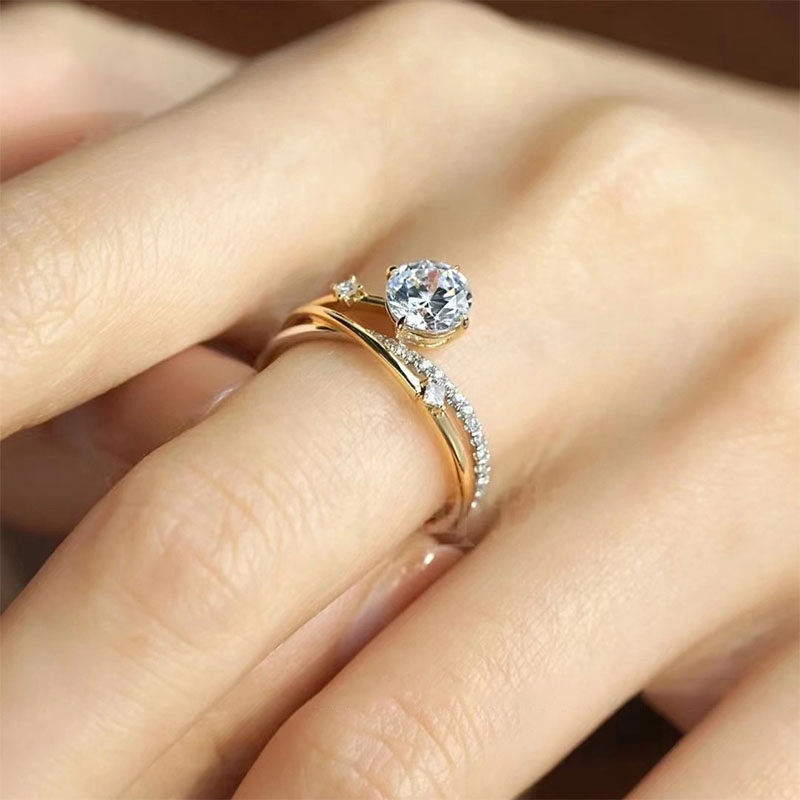 【Luvshine】French Starlight Diamond Ring แบบฝรั่งเศส แสงดาว แหวนเพชร JZ-008