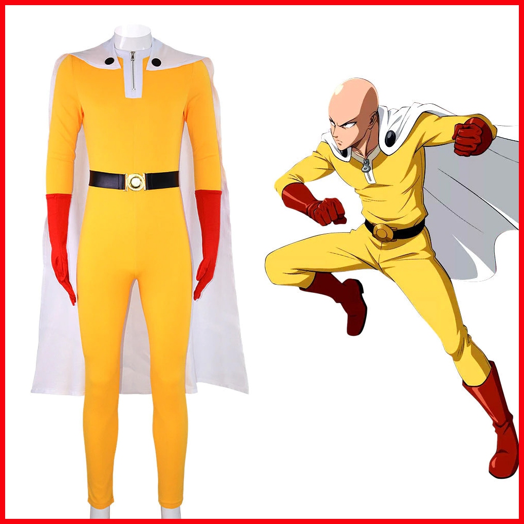 Pre Order พรีออเดอร์ ชุด ไซตามะ SAITAMA One Punch man cosplay Halloween คอสเพลย์ ฮาโลวีน