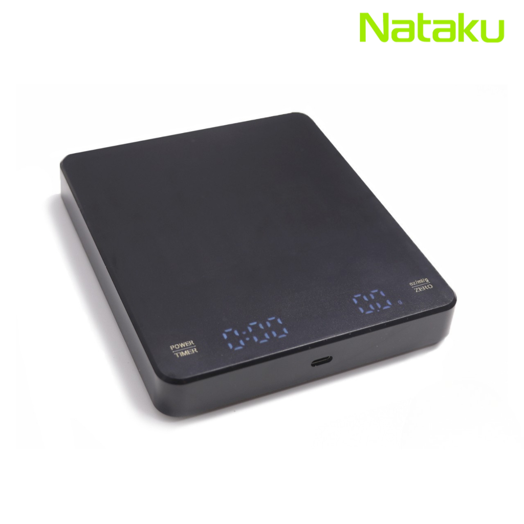 Nataku เครื่องชั่งกาแฟดิจิตอล 3kg 0.1g เครื่องชั่งกาแฟ ตาชั่งกาแฟ Coffee Scale จอLCD ตั้งเวลาได้