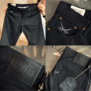 HIMACHI DENIM ดำซุปเปอร์แบล็ค กระบอกเล็ก