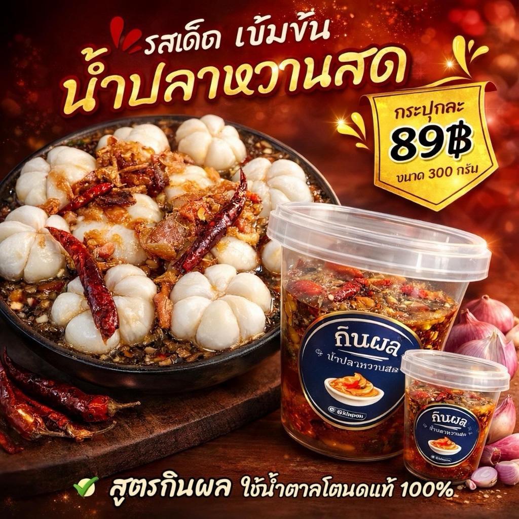 น้ำปลาหวาน - กินผล น้ำปลาหวานเข้มข้น หอมหวานอร่อย ครบรส