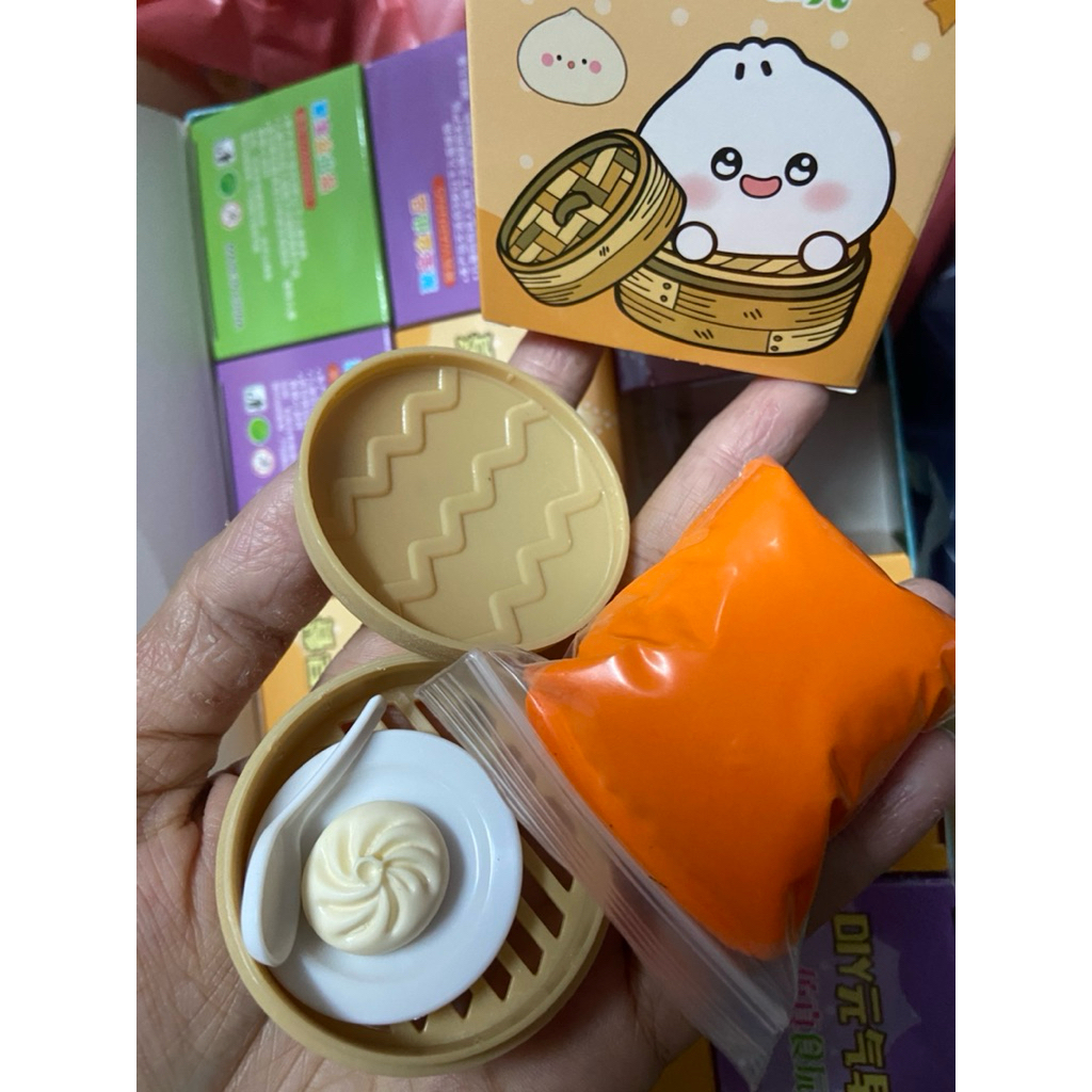 กล่องสุ่มของเล่นชุดของกินติ่มซำจิ๋ว มีเข่งติ่มซำจิ๋วให้ทุกกล่อง