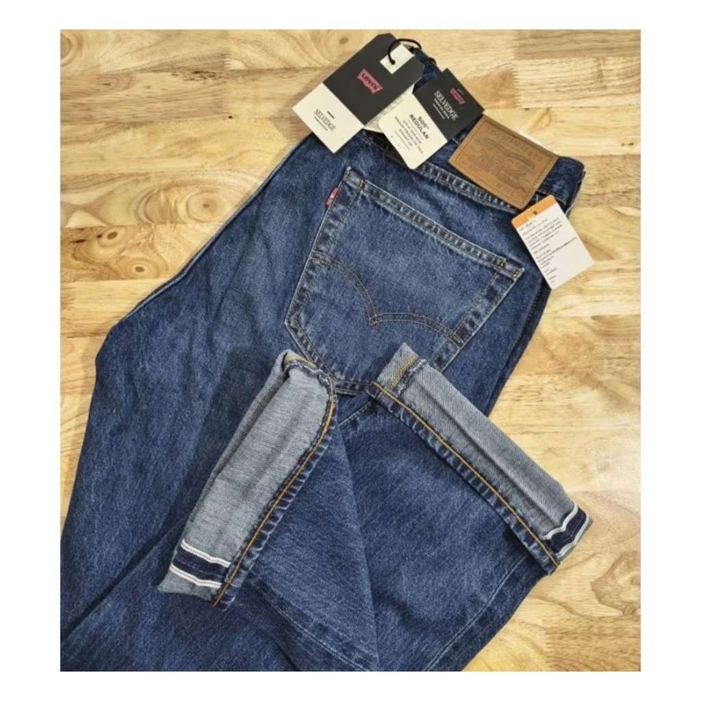 ยีนส์ Levi's 505-2902 (ริมแดง) กางเกงยีนส์ ผ้าไม่ยืด made in Pakistan ราคา 5,190฿ ไซส์ตรง ปลายขา8.2 นิ้ว