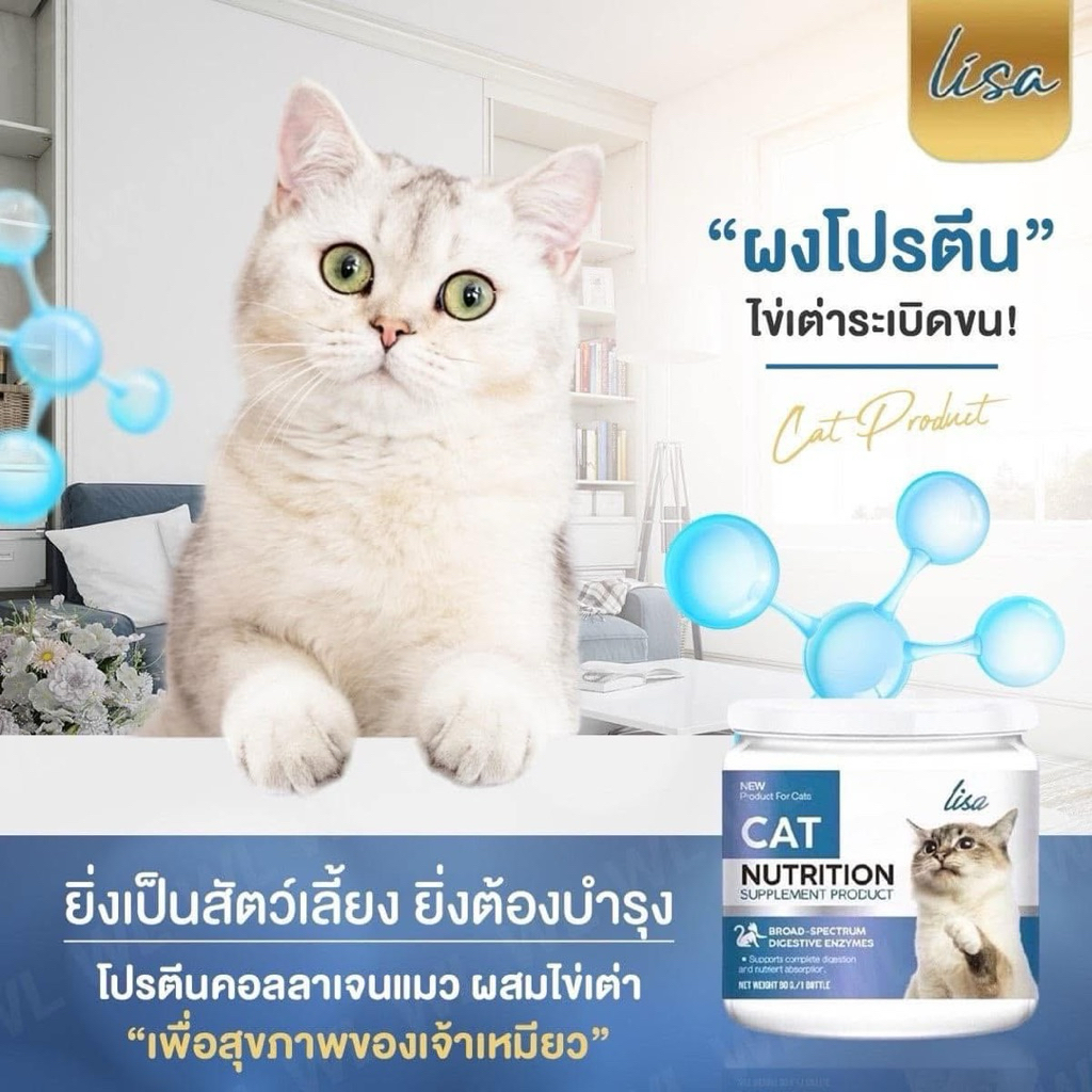 Lisa โปรตีนคอลลาเจนแมว 60g