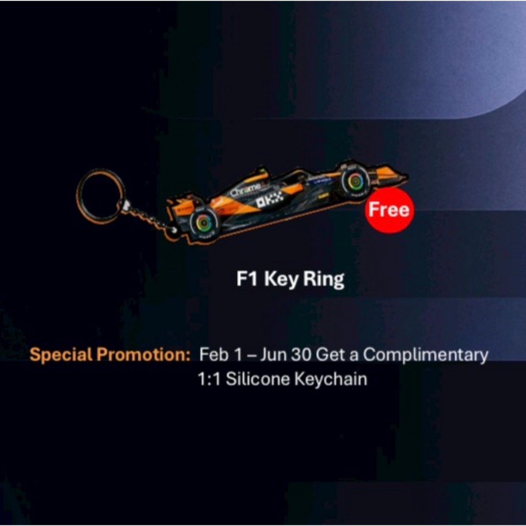 ของแถมพวงกุญแจ F1 Key Ring สำหรับ B&W McLaren