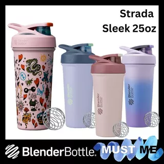 [Sleek 25oz] แก้วเชค Blender Bottle Insulated Stainless Steel Shaker รุ่น Strada Sleek BlenderBottle แก้วเก็บความเย็น