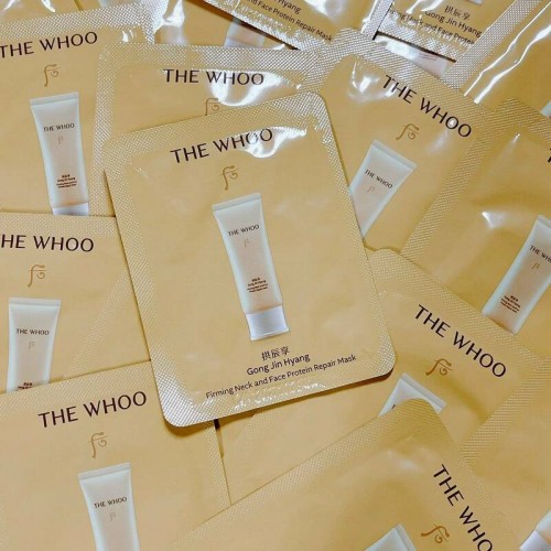 (🌼แท้ / พร้อมส่ง🌼) The Whoo Gong Jin Hyang Firming Neck and Face Protein Repair Mask 2 ml.