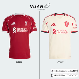 🔥ลดเพิ่ม 20% ทักแชท🔥เสื้อฟุตบอล ลิเวอร์พูล ชุดเหย้า ชุดเยือน Adidas Football Liverpool 25/26 “ JV6423 JV6487 ” ของเเท้