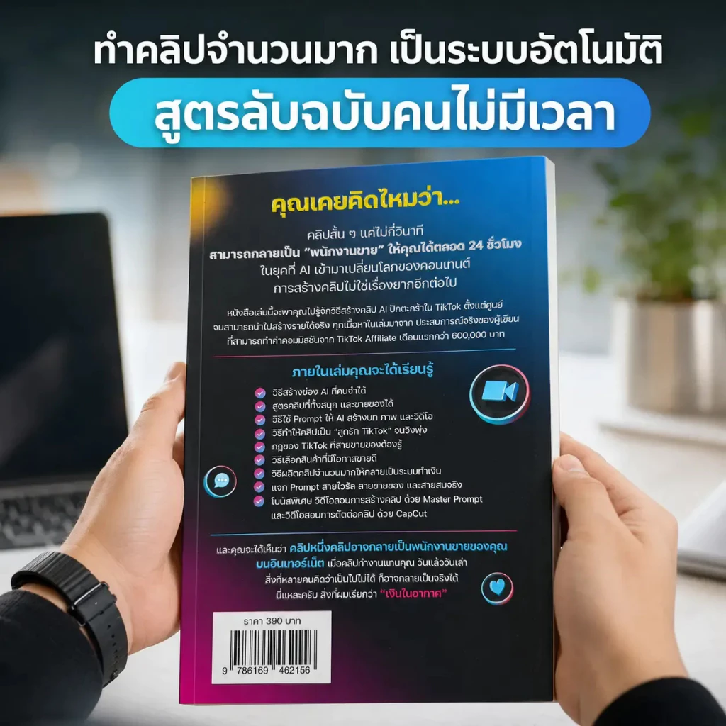 หนังสือ คว้าเงินล้านในอากาศ ด้วยคลิป AI ปักตะกร้า SP604 thumbnail 10
