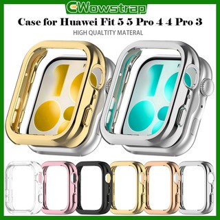 ฝาครอบคลุมคอมพิวเตอร์แข็ง for Huawei Watch Fit 5 5 Pro กรอบป้องกันหน้าจอ เชลล์ป้องกันฝากกันชน for Huawei Fit  4 4 Pro