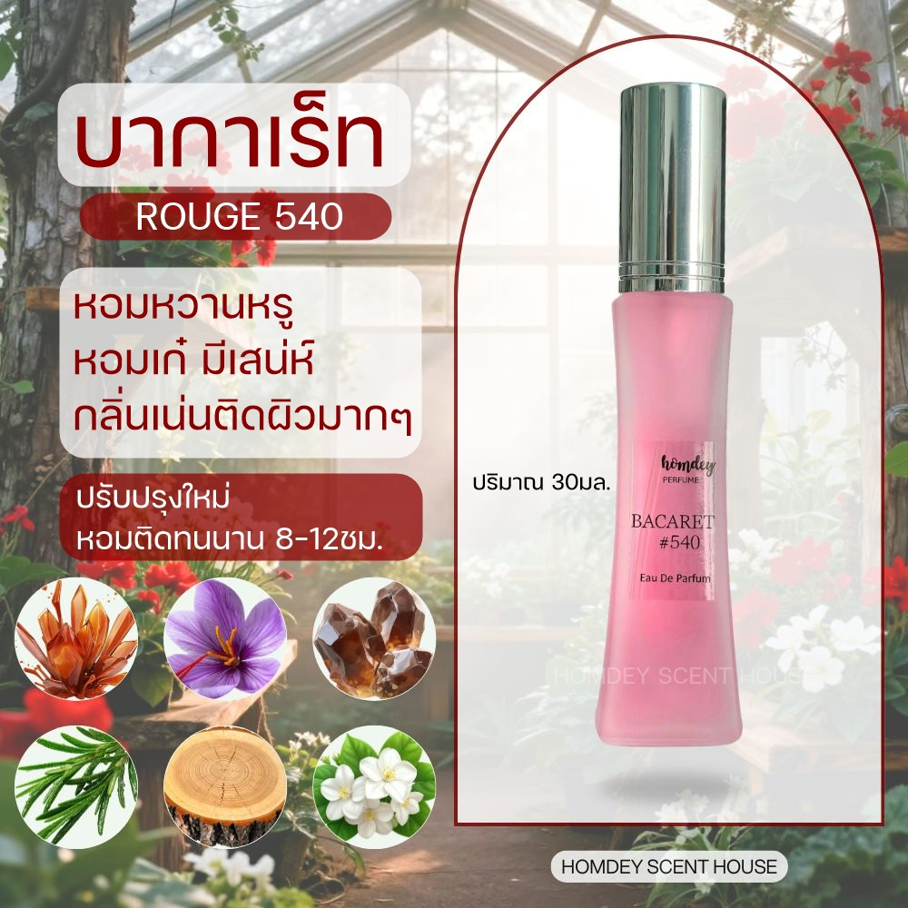 NO.19 ✨มาใหม่ น้ำหอมตัวดัง 🌷🌷Mf 540 กลิ่นหวานหรู กลิ่นหอมแพง กลิ่นผู้หญิงขายดี 30ml. บากาเร็ท