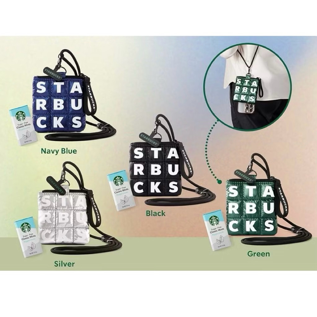 Starbucks Metallic Pouch Set with Sugar-Free Classic Mints