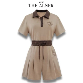 ชุดเซตวอร์มคามิเลียคอปก กางเกงขาสั้น Thealner (ดิอัลเนอร์) AN530